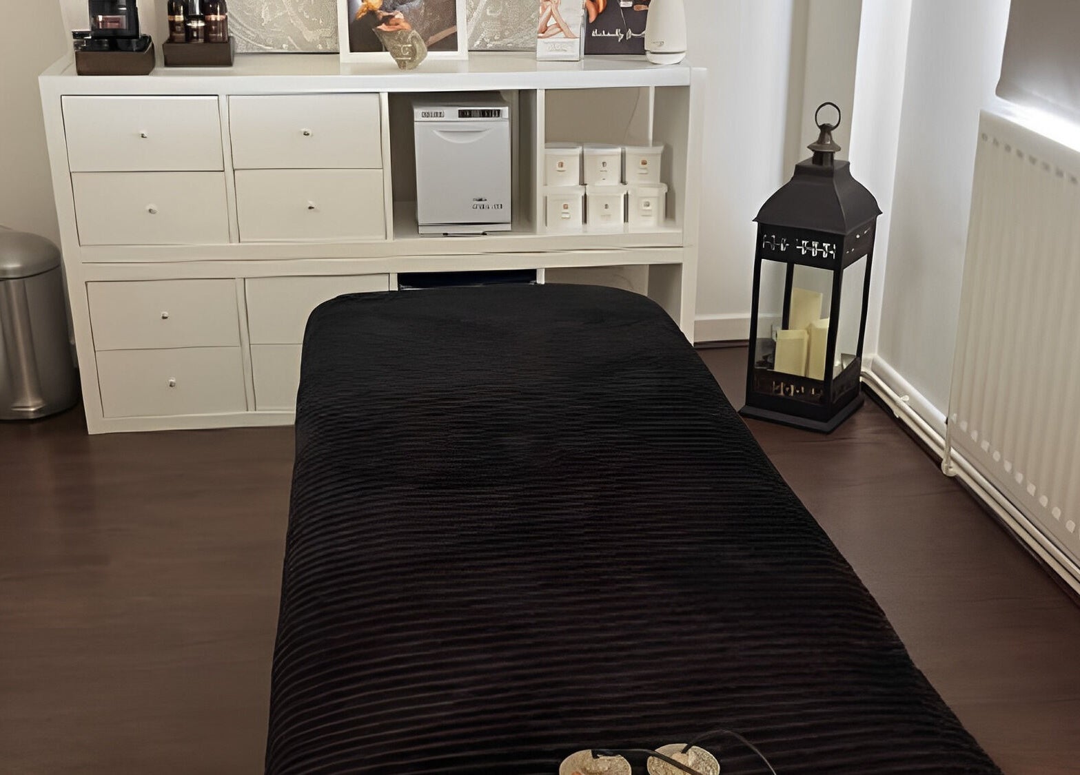 Cozy treatment room at Beauty & Holistic Therapy, Thornaby, England, GB, featuring a massage table.