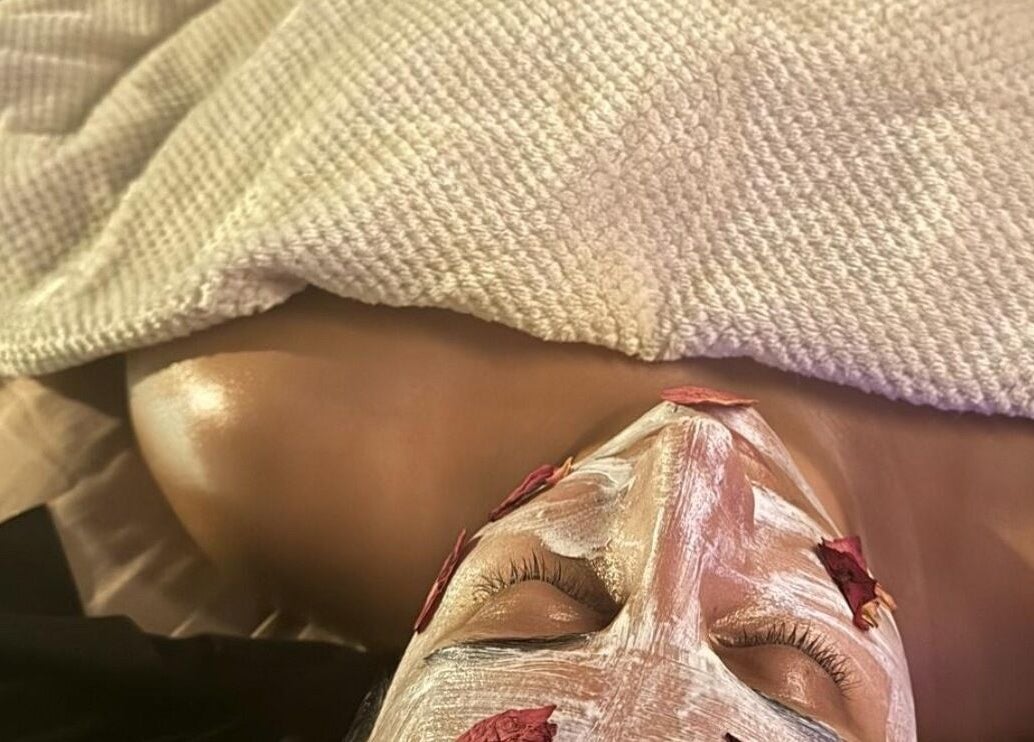 Relaxing facial treatment at The Signature Edit - Bedew Skin in Corby, England, GB, featuring a calming mask.