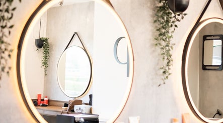 Modern mirror design in Danilo Possato Hair Studio, Dublin, County Dublin, IE with elegant lighting and decor.