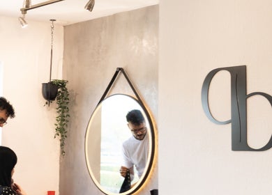 Stylish haircut in progress at Danilo Possato Hair Studio in Dublin, County Dublin, IE.