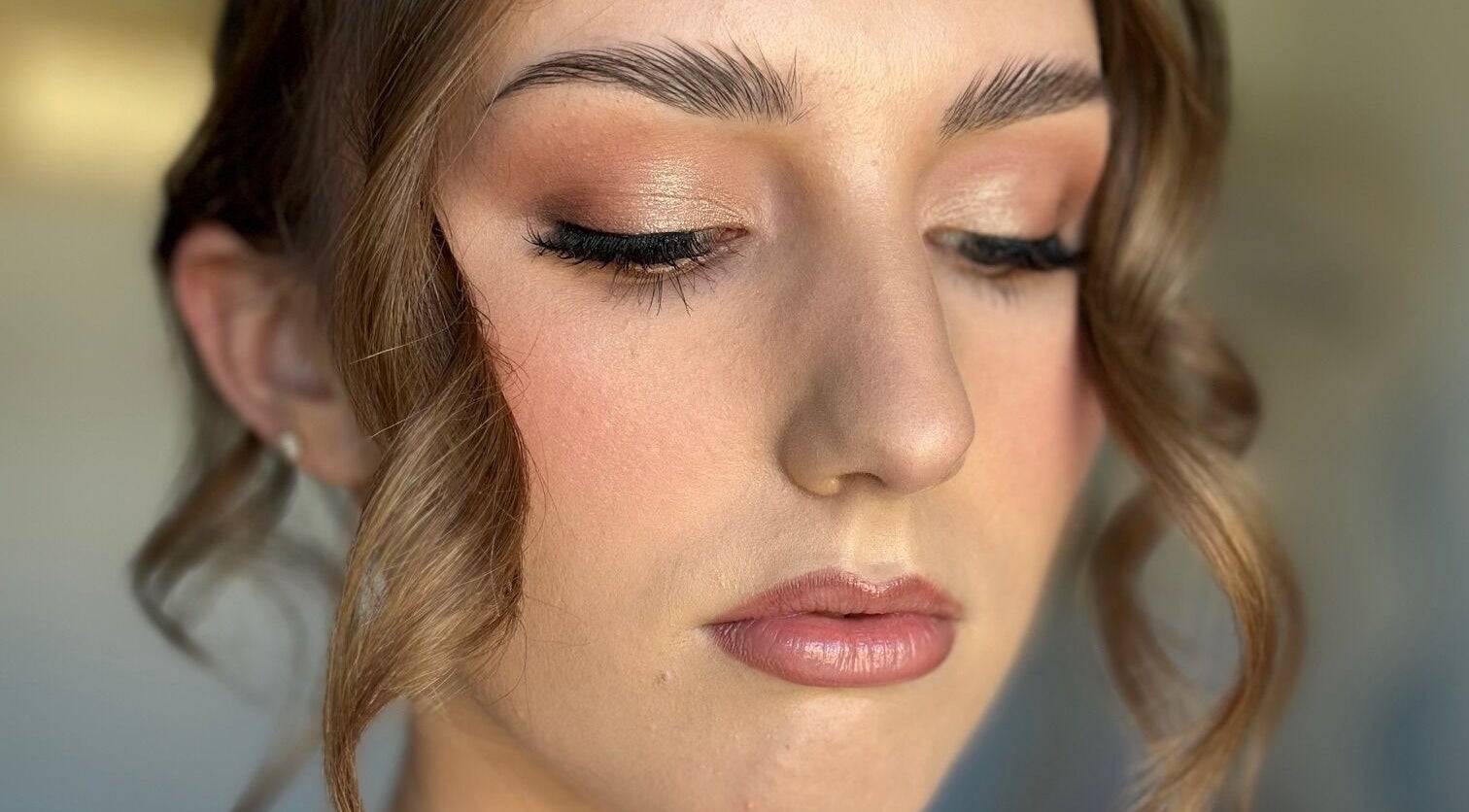 Close-up of elegant makeup by Beauty For All - Bribie Island & Mobile - Hair & Makeup Artists in Woorim, Queensland, AU.