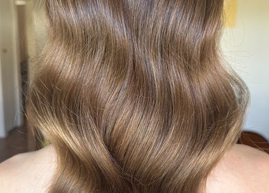 Golden brown waves styled by Beauty For All - Bribie Island & Mobile - Hair & Makeup Artists in Woorim, Queensland, AU.