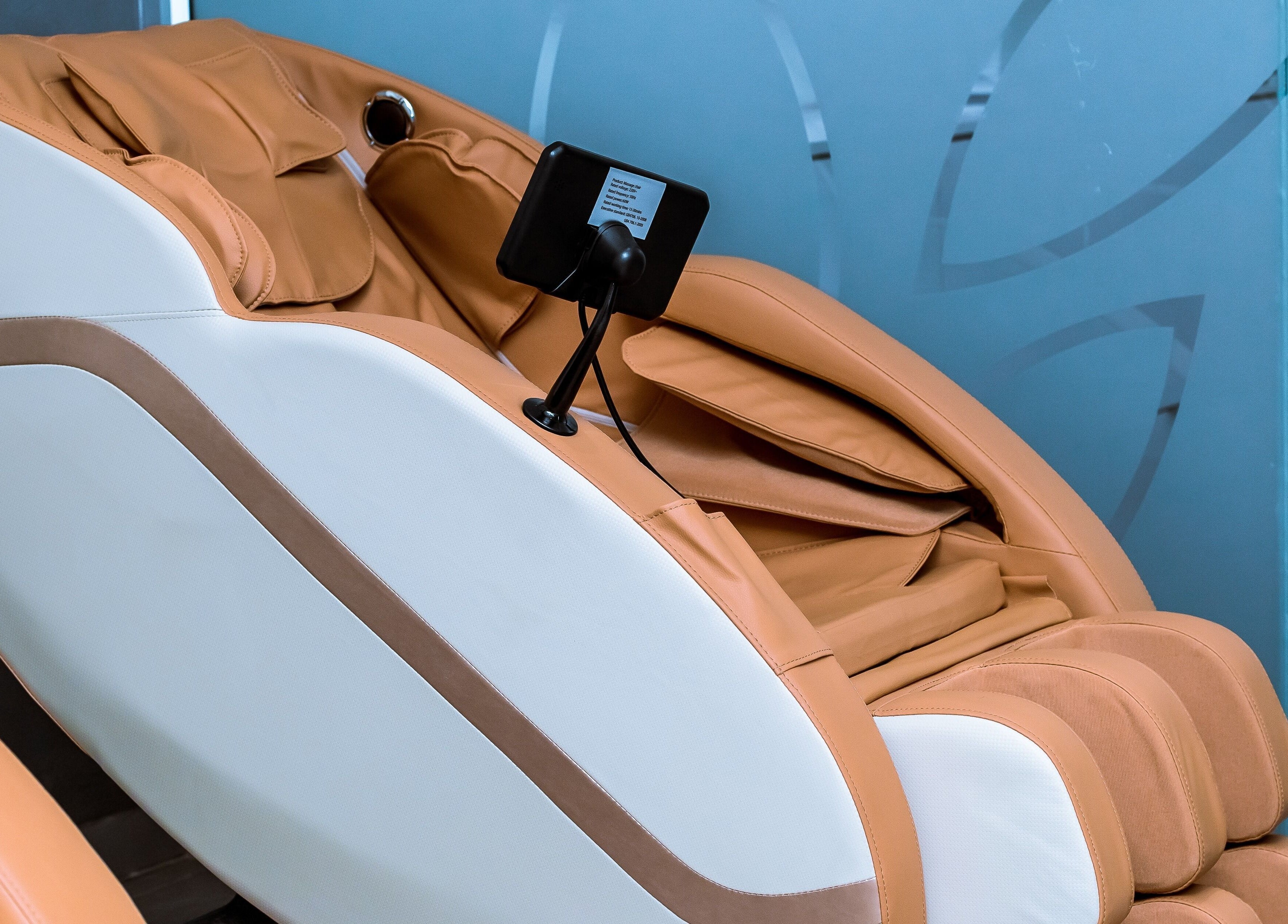 Comfortable massage chair at Anue Medical Spa, Gaborone, Gaborone City, BW, offering ultimate relaxation.