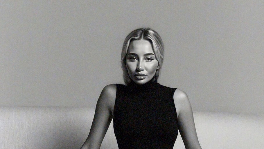 Woman in black turtleneck, Paradox Aesthetics, Worcester England, GB.