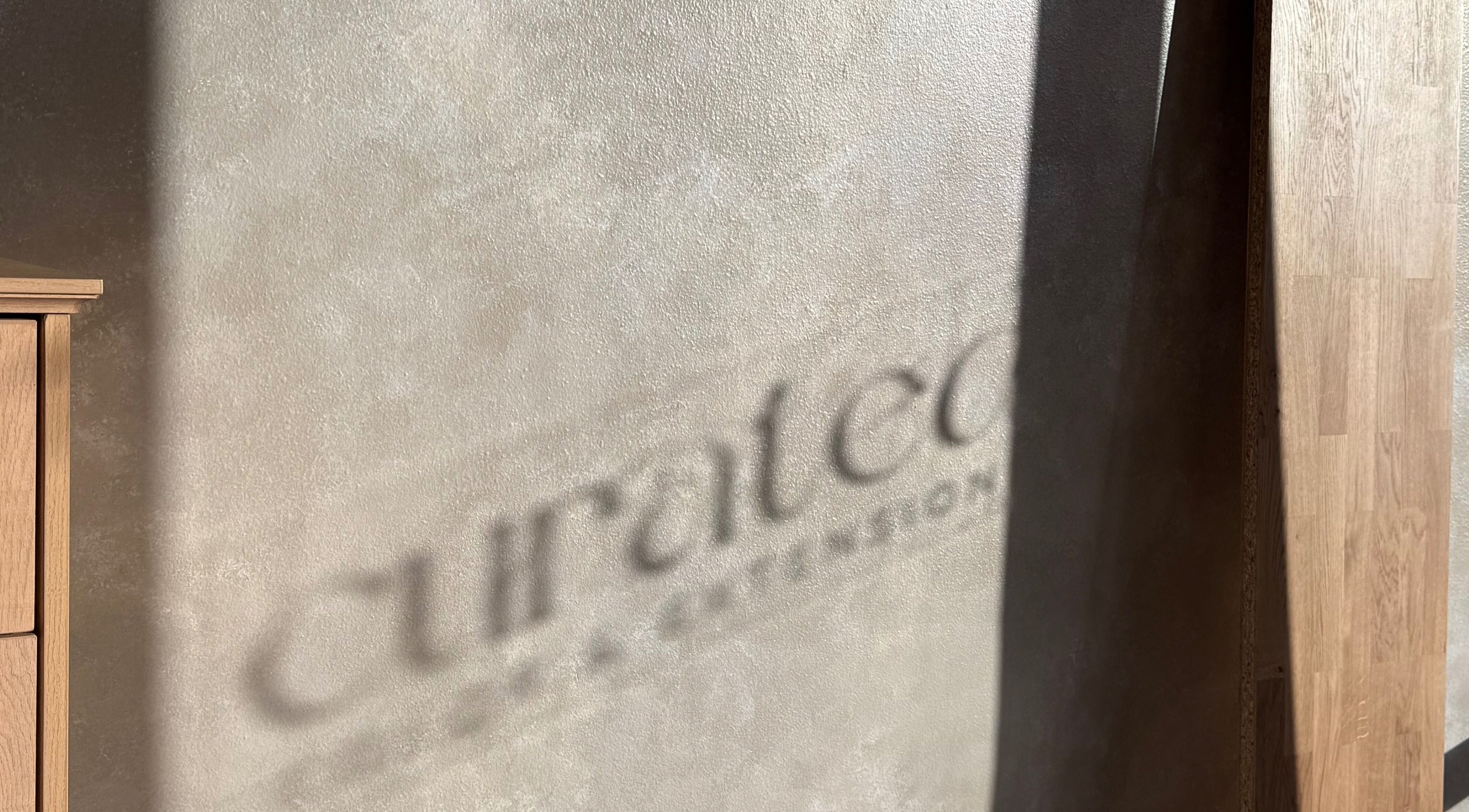 Soft shadow of Curated Color & Extensions on wall, Tampa, Florida, US.