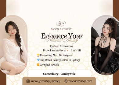 Enhance your beauty at Moon Artistry Canterbury offering eyelash extensions and more in Canterbury, New South Wales, AU.