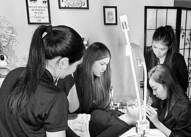 Professionals performing beauty treatment at Moon Artistry Canterbury, New South Wales, AU.