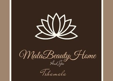 Logo élégante de MalaBeautyHome avec motif de lotus à Anderlecht, Bruxelles, BE.