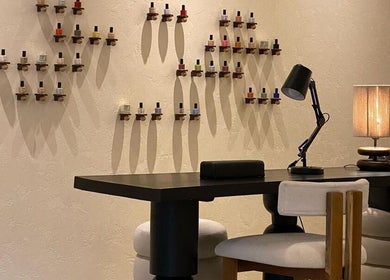 Elegant nail polish display at Honest Hour KL, Kuala Lumpur, Wilayah Persekutuan Kuala Lumpur, MY.