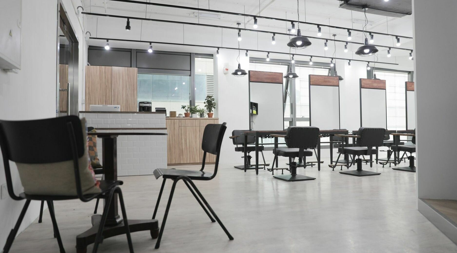 Modern salon setup at ASSORT HONG KONG on Hong Kong Island, Hong Kong Island, HK, featuring stylish seating.