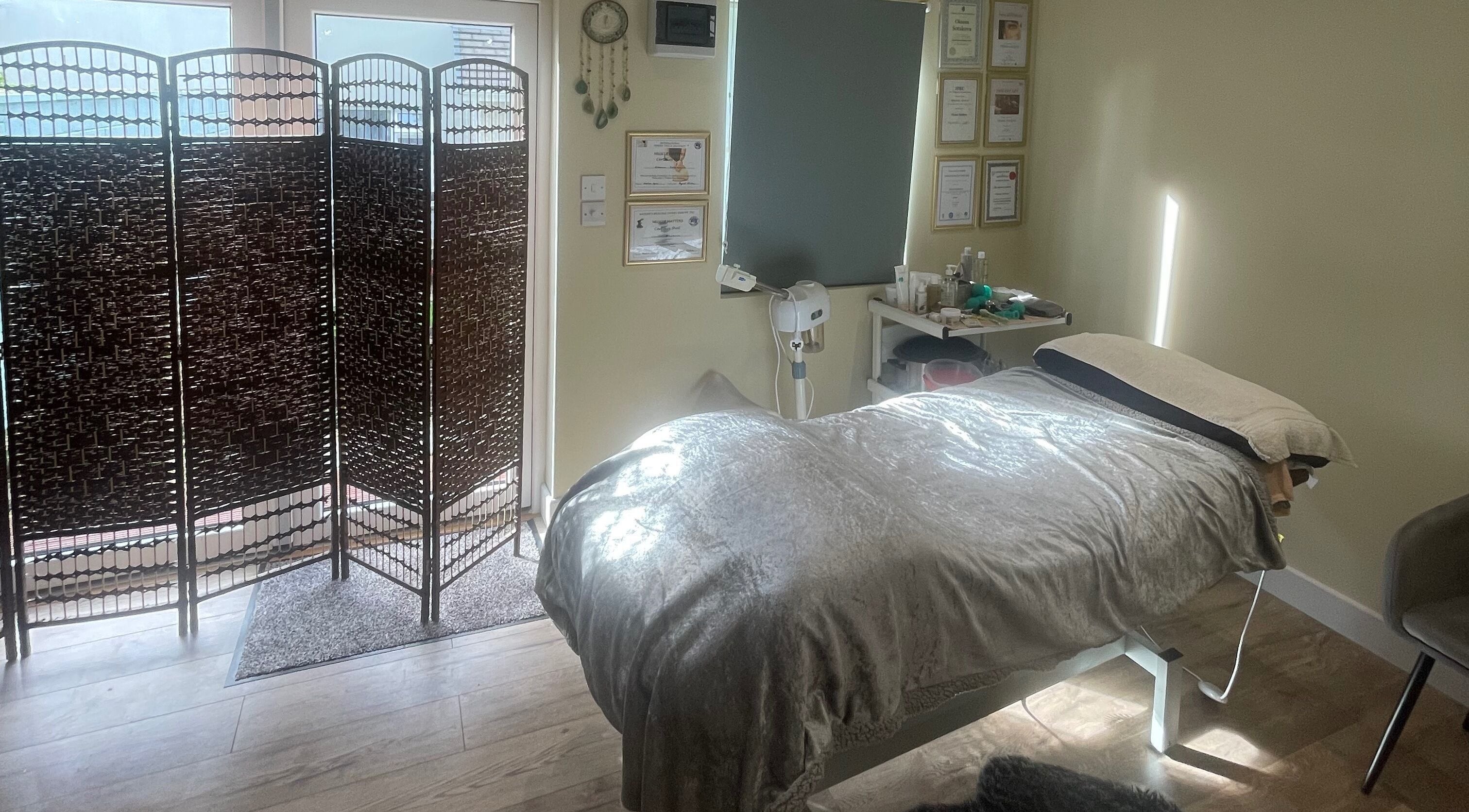 Serene therapy room at Back to Balance Holistic Practice by Oksana, Tralee, County Kerry, IE.