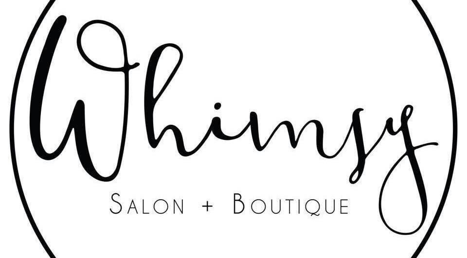 Logo of Whimsy Salon, located in Valdosta, Georgia, US, showcasing elegant script design.