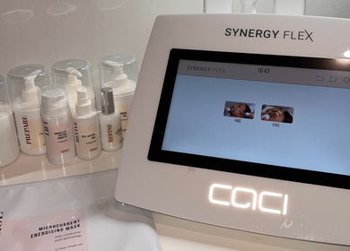 Synergy Flex machine at Skinergy by Leona, Manchester, England, GB, showcasing advanced beauty treatments.