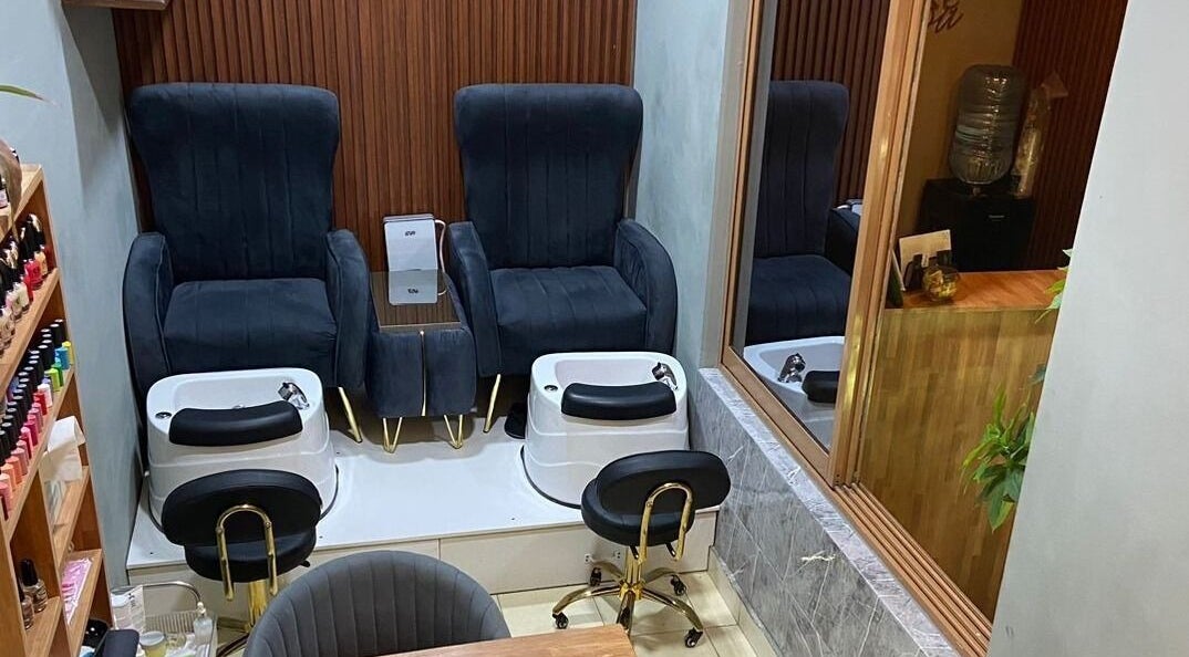 Elegant pedicure chairs at Prestige Luxe Spa, Accra, Greater Accra Region, GH, offering premium wellness.