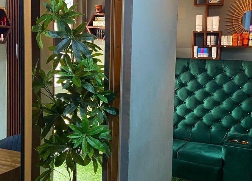 Emerald furniture at Prestige Luxe Spa, Accra, Greater Accra Region, GH, creating a soothing ambiance.