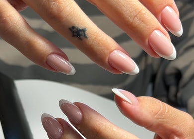 Elegant French manicure at Beauty By Lid Nail Studio, Santa Clarita, California, US.
