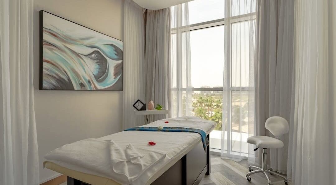 Peaceful spa room at DWS-Barcelo Al Jaddaf, Dubai, Dubai, AE with massage bed and soothing decor.