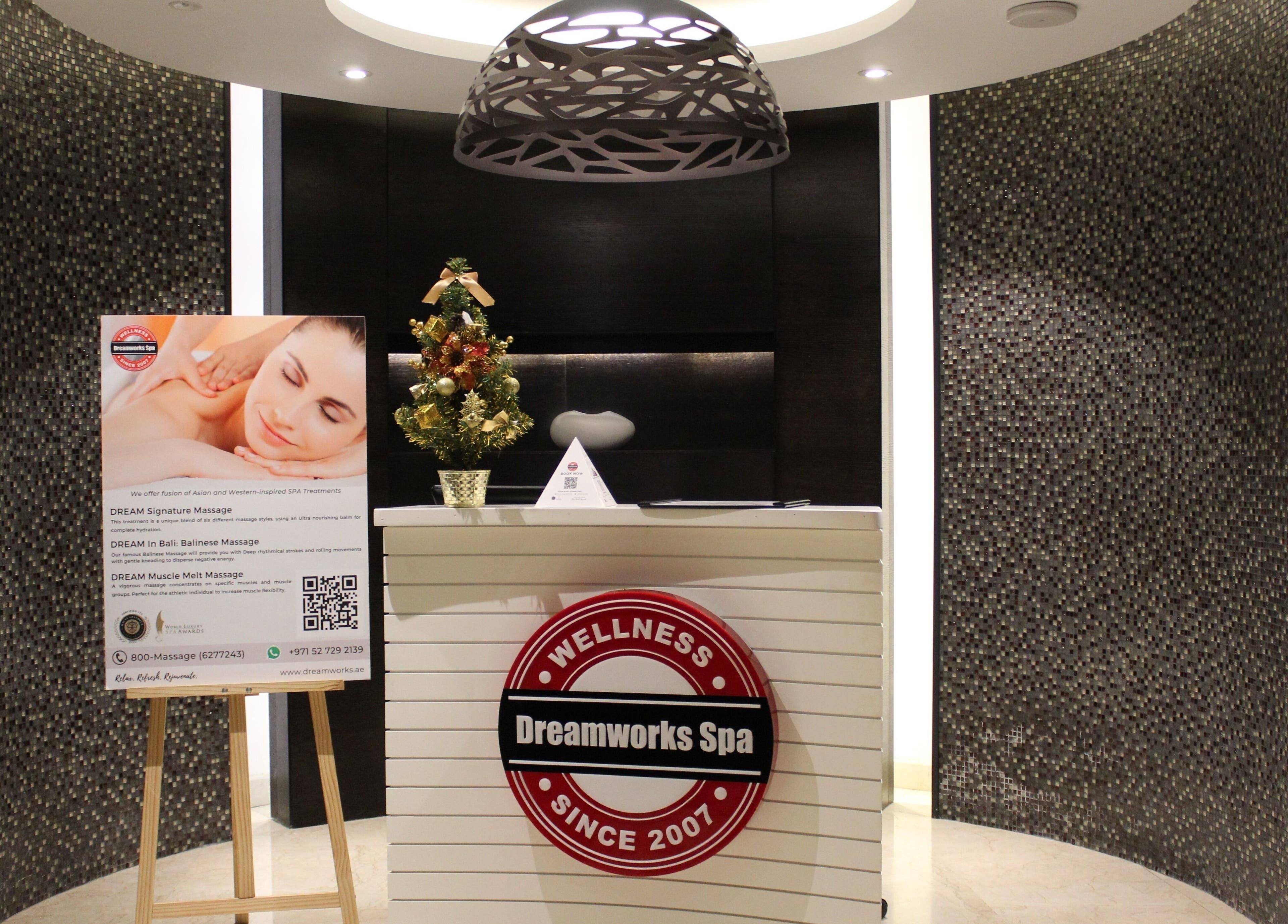 Reception area of DWS-Radisson Canal View offering relaxing spa services, located in Dubai, Dubai, AE.