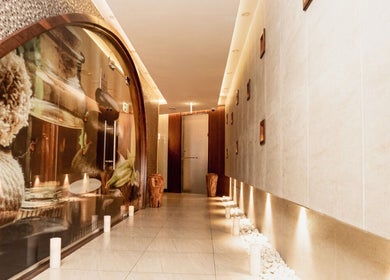 Serene hallway at DWS-Embassy Suites By Hilton in Dubai, Dubai, AE, with soft lighting and elegant decor.