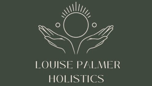 Logo of Louise Palmer Holistics in Southampton, England featuring hands and circular design.