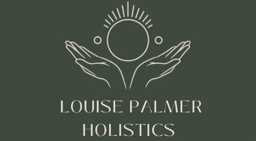 Logo of Louise Palmer Holistics in Southampton, England featuring hands and circular design.
