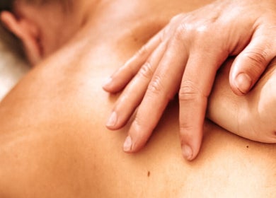 Massage therapy at Louise Palmer Holistics in Southampton, England, GB with a focus on relaxation and wellness.