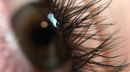 Close-up of beautifully enhanced eyelashes at Beauty by Livi in Rugby, England, GB, showcasing artistry.