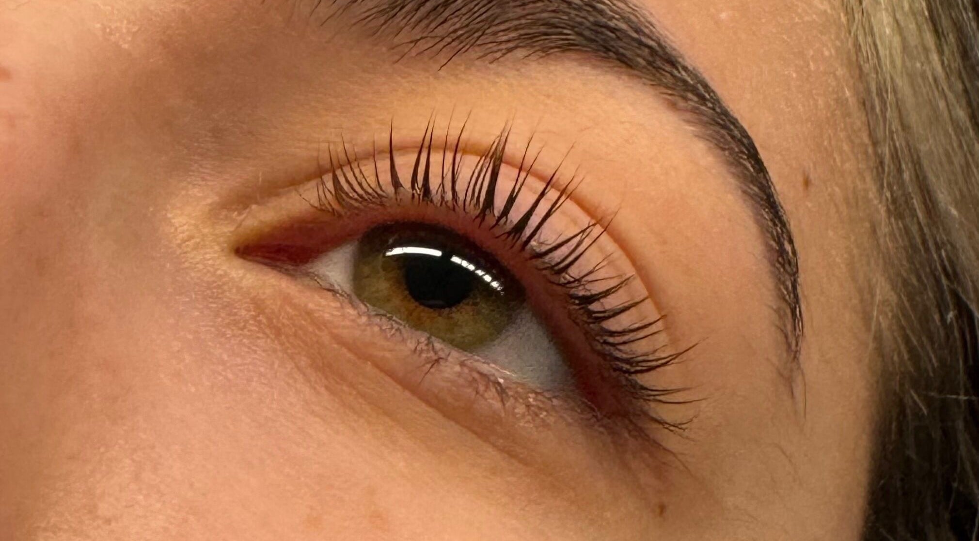 Close-up of eyelash enhancement at Wild Winx Esthetics, Phoenix, Arizona, US showing natural beauty.