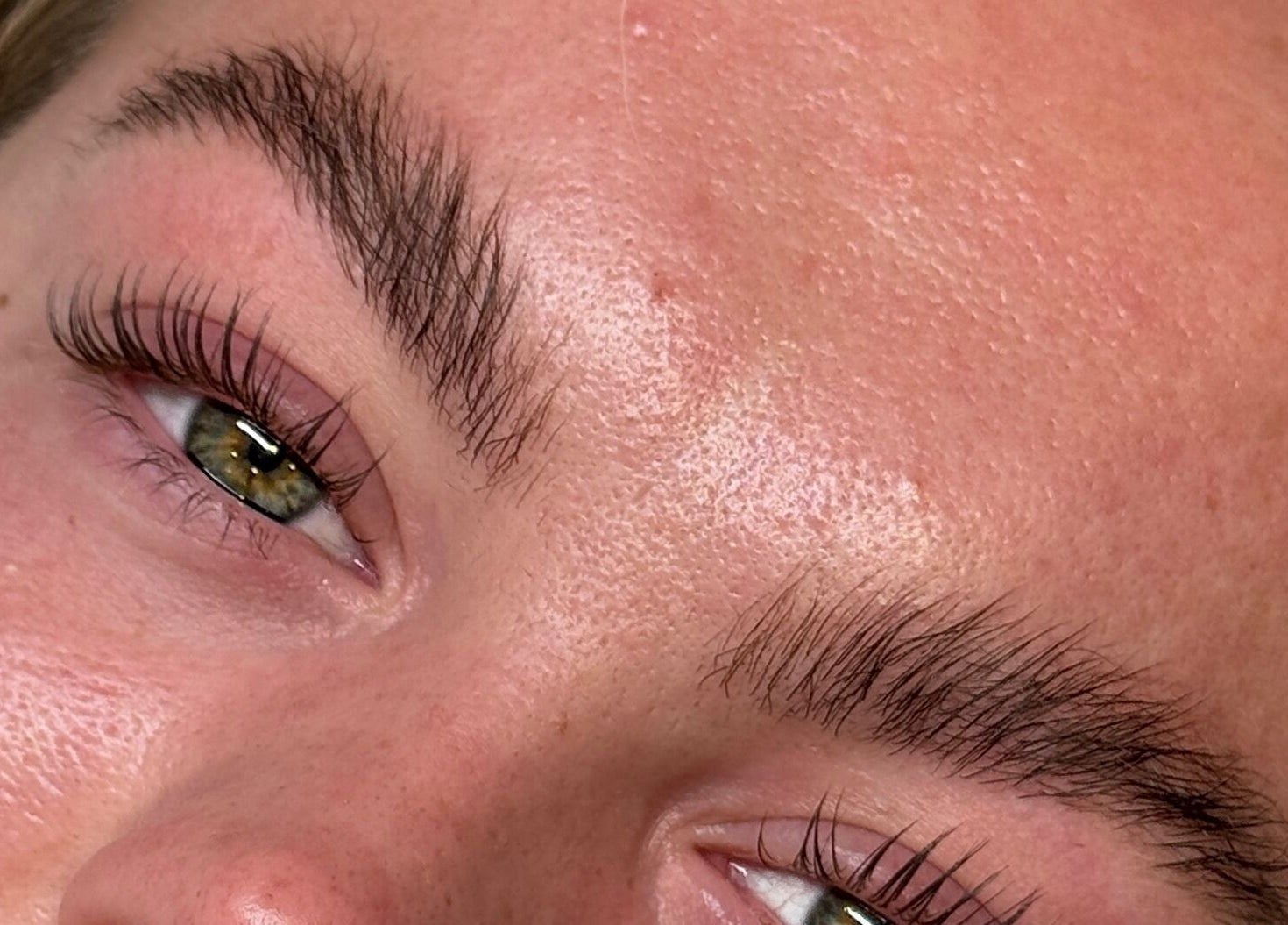 Close-up of enhanced lashes at The Beauty Mix Dartford, located in Dartford, England, GB.