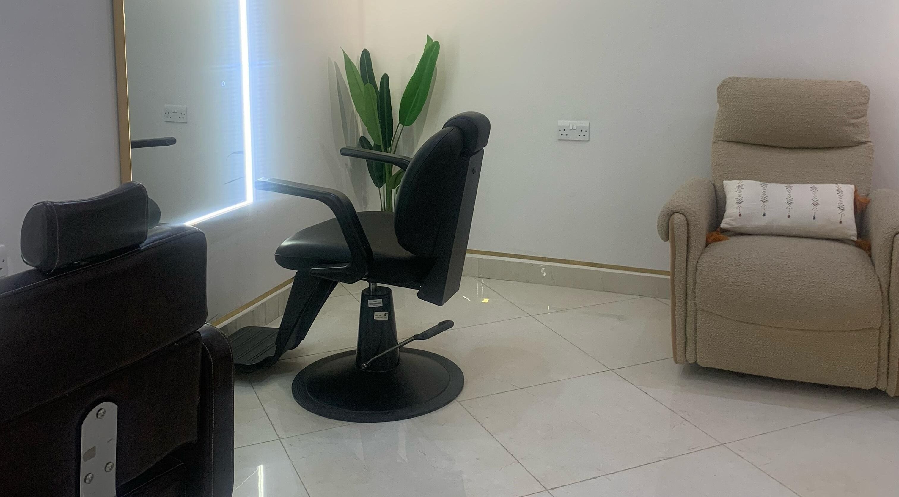 Relaxing seating at Alnajla Beauty Center - النجلا بيوتي سنتر in Abu Dhabi, Abu Dhabi, AE offering tranquility.