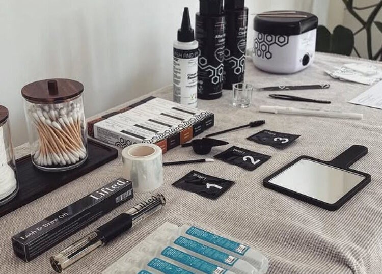 PURE BEAUTY Weston Super Mare, England, GB presents a range of beauty tools and products on display.