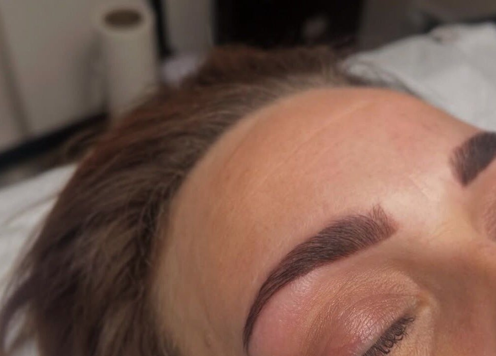 Freshly shaped eyebrows at PURE BEAUTY, Weston Super Mare, England, GB.