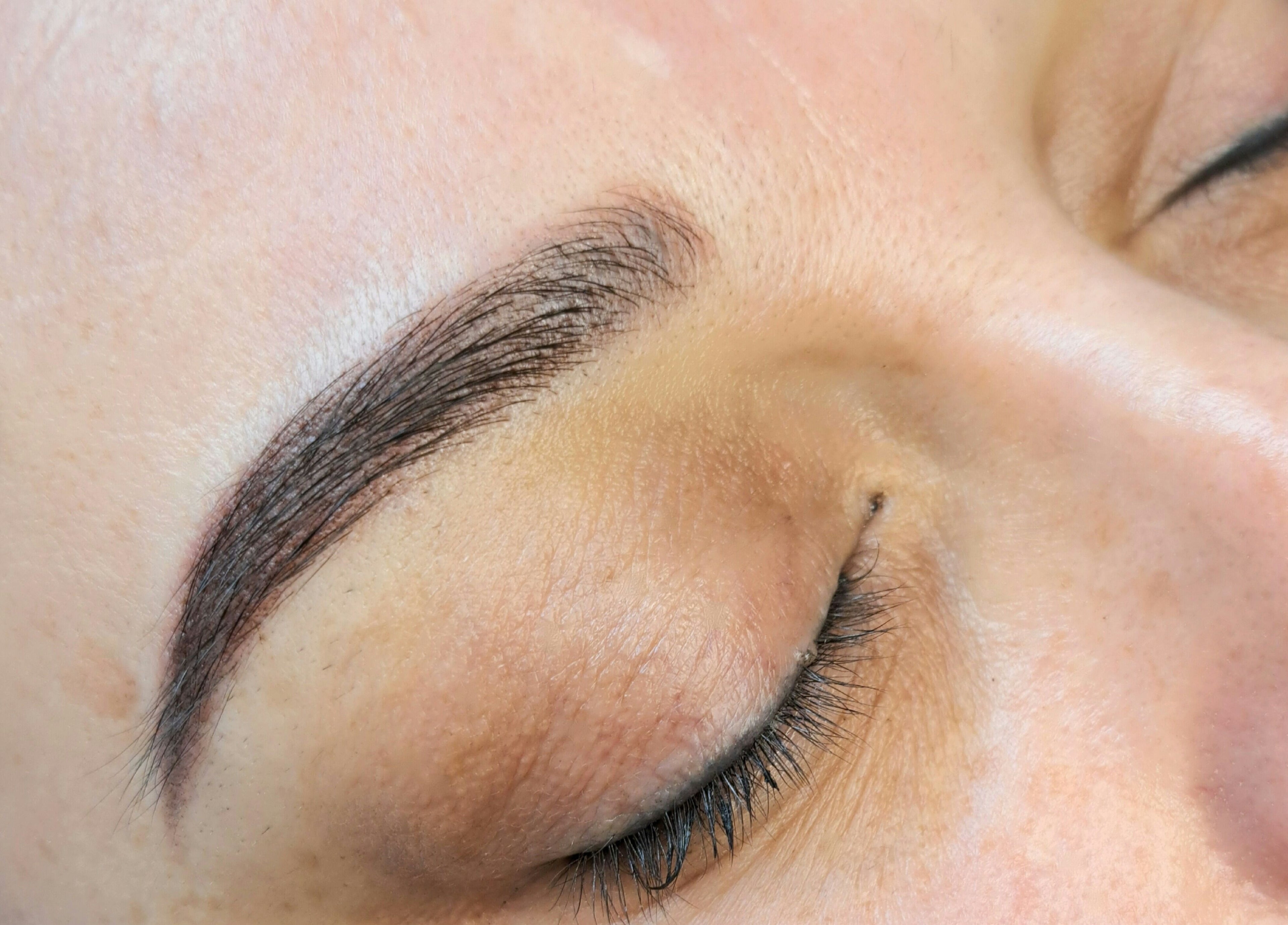 Perfectly shaped eyebrow treatment at Le Lash and Brow Artist, Cape Town, Western Cape, ZA.