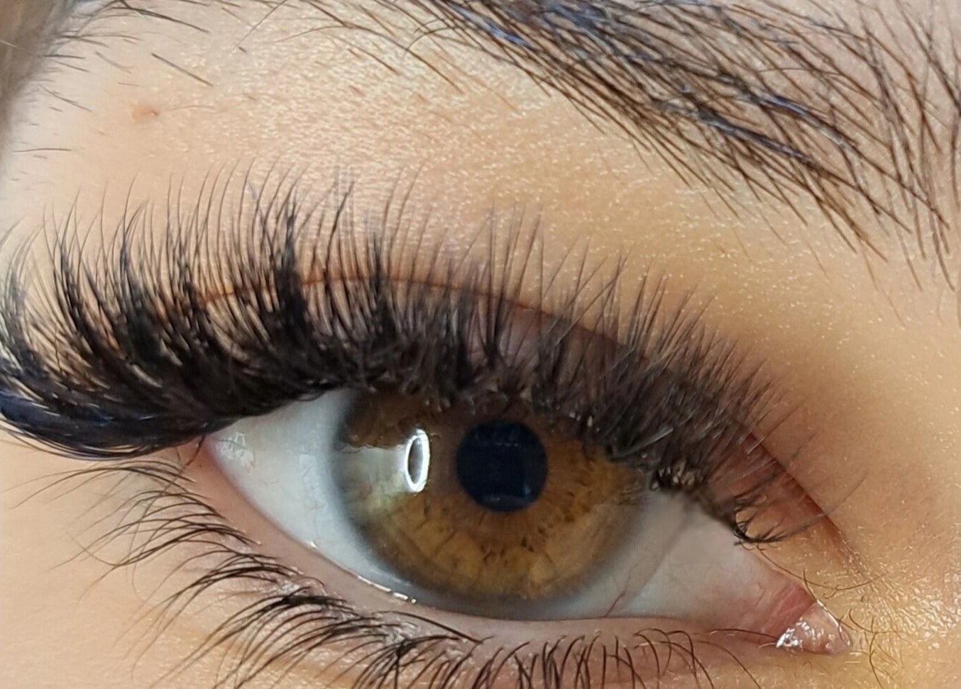 Close-up of lush lashes at Le Lash and Brow Artist, Cape Town, Western Cape, ZA.