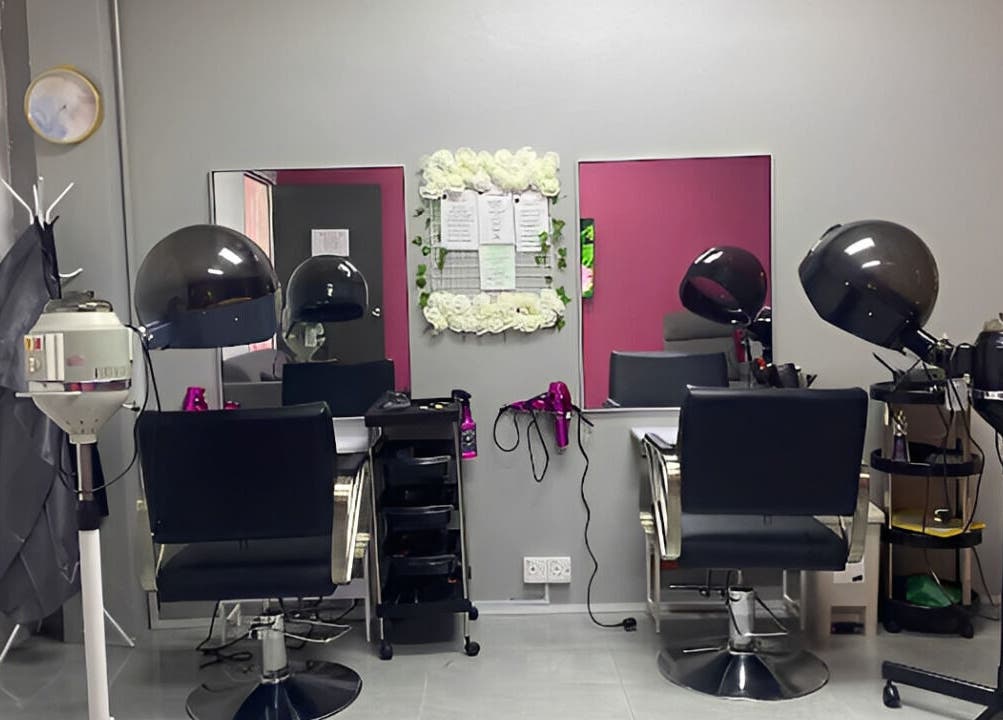 Modern salon chairs and hair dryers at Allurv, Kota Bharu, Kelantan, MY offer a chic atmosphere.