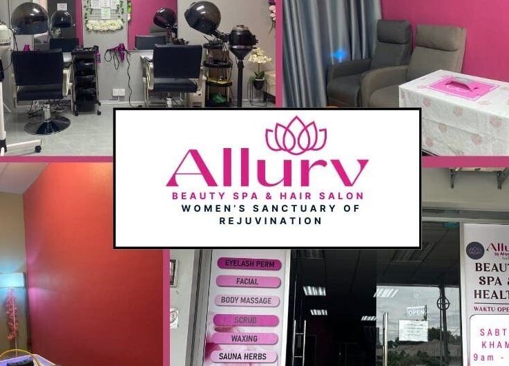 Allurv spa and salon interior showcasing beauty facilities in Kota Bharu, Kelantan, MY.