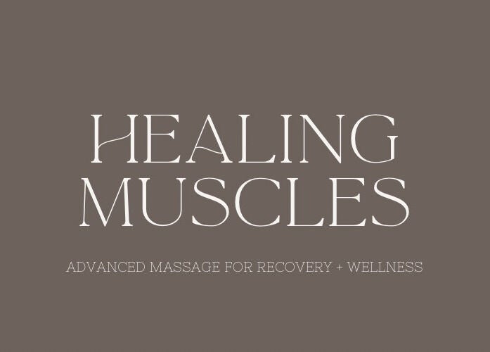 Healing Muscles Northampton logo in Overstone, England, GB, promoting advanced massage for recovery and wellness.