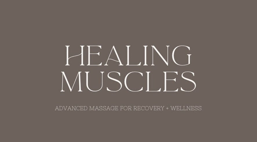 Healing Muscles Northampton logo in Overstone, England, GB, promoting advanced massage for recovery and wellness.