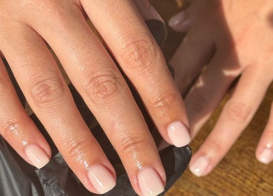Close-up of freshly manicured nails at Eleven Beauty Studio, Keighley, England, GB.