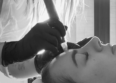 Professional microblading at Alexandra Beauty in Norwich, England, GB enhances eyebrows with precision.