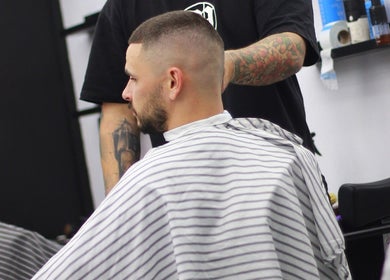Haircut styling at Crown Barbershop Blacktown, New South Wales, AU, showcasing expert barber services.