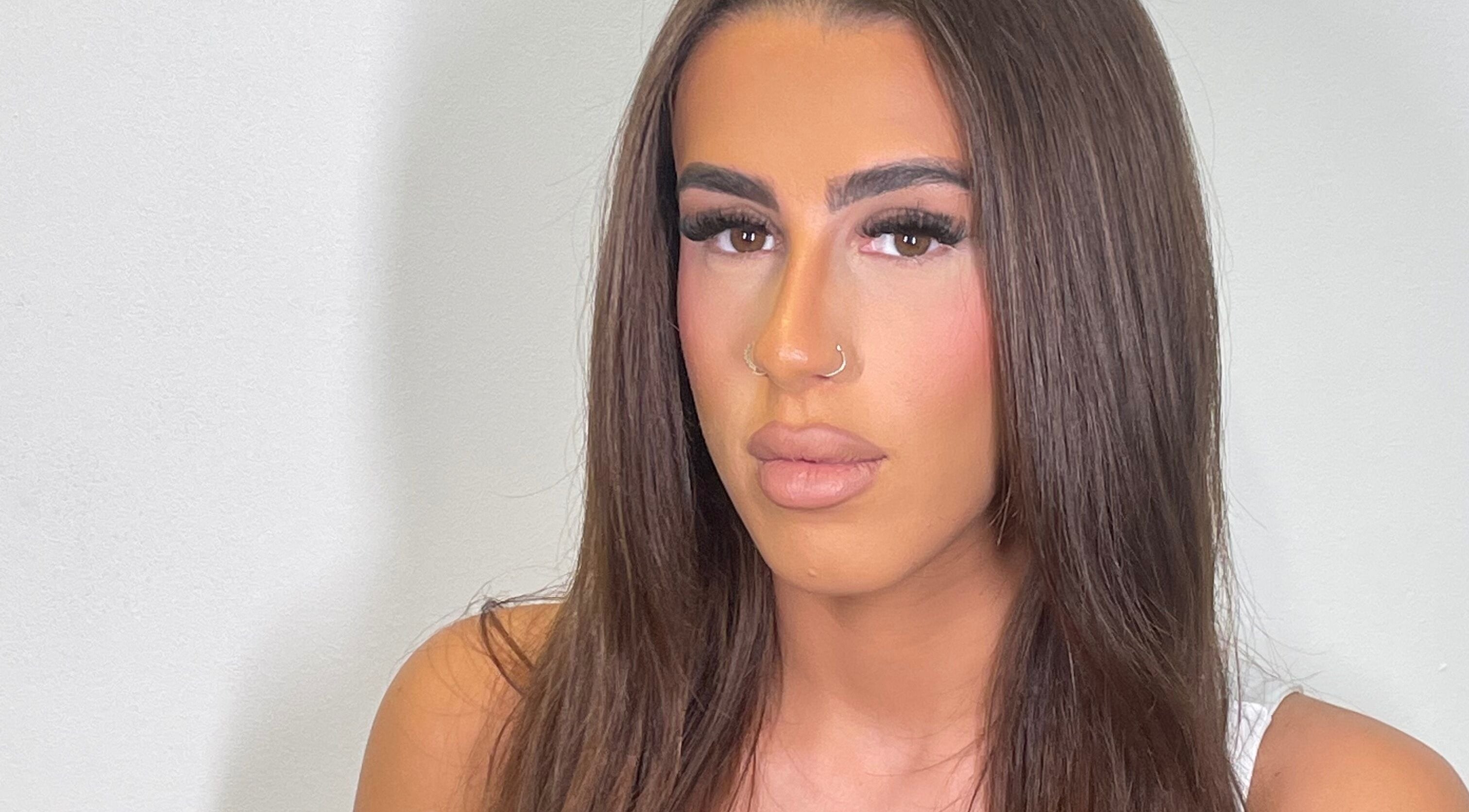 Close-up portrait showcasing makeup artistry at Glamour Empire, Hull, England, GB.