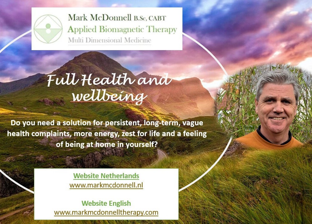 Serene landscape with portrait at Mark McDonnell: Applied Biomagnetic Therapy in Rijen, Noord-brabant, NL.