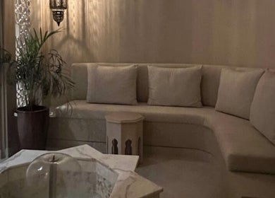 Elegant seating area at Shade Spa, Sharjah, Sharjah, AE offers comfort and relaxation.