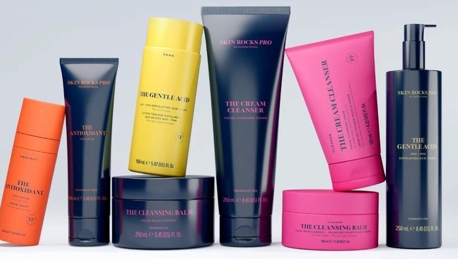 Premium skincare products displayed at Wild By Vanessa Hill, Fernhill Heath, England, GB.