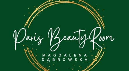 Paris BeautyRoom logo in elegant script on a green background, located in Grimsby, England, GB.