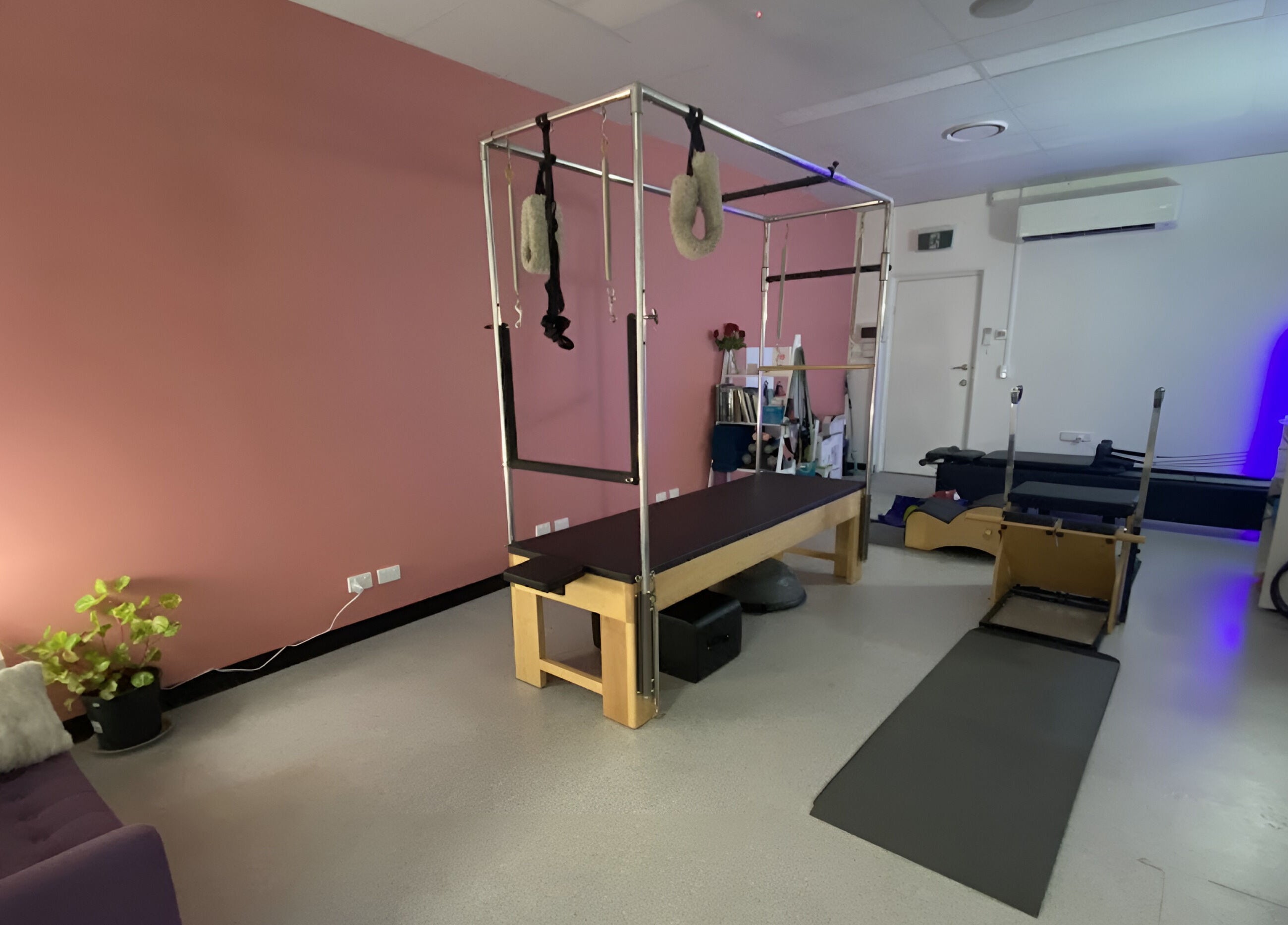 Spacious and stylish Pilates studio at Catherine Neal Pilates, Mount Gravatt, Queensland, AU with modern equipment.