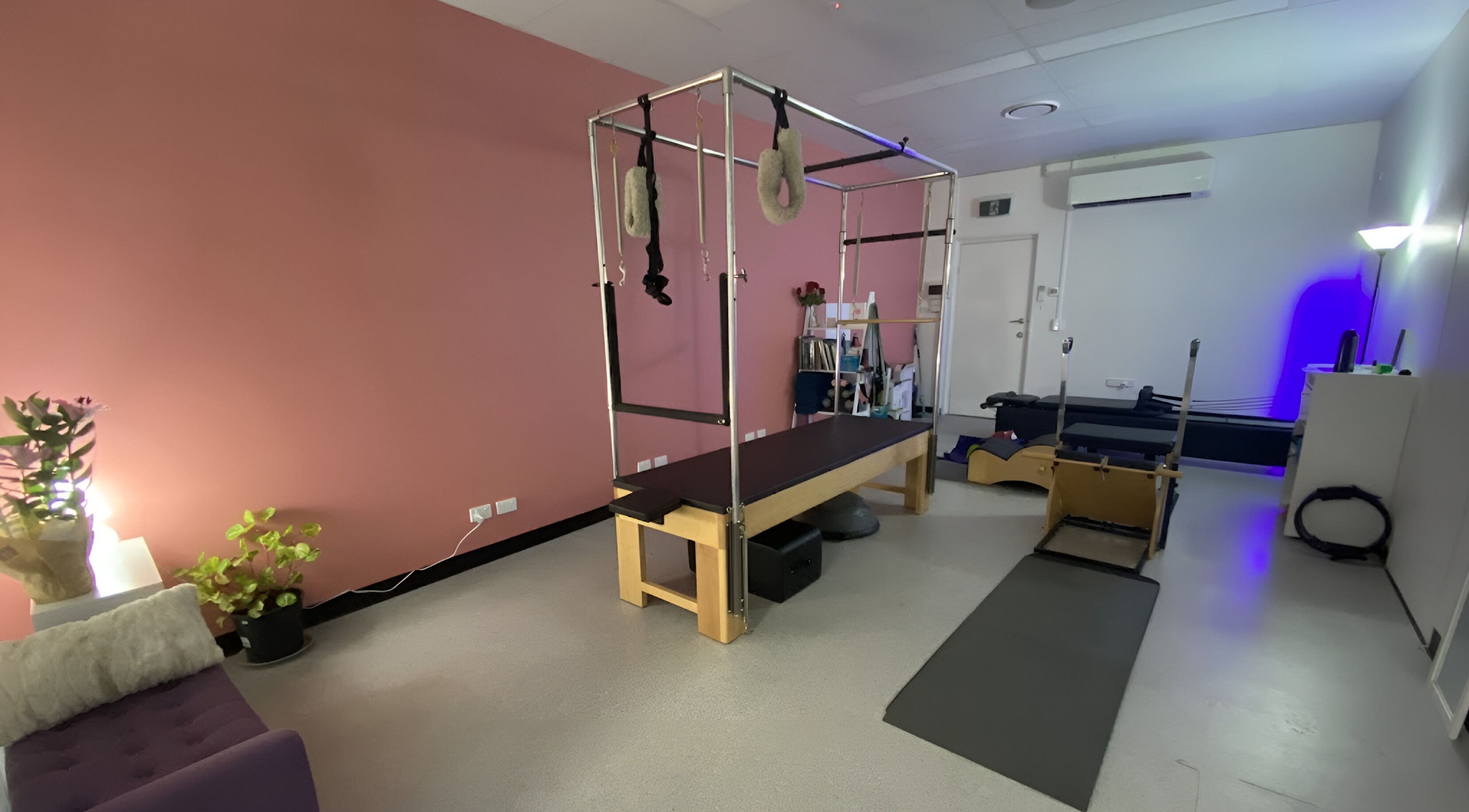 Spacious and stylish Pilates studio at Catherine Neal Pilates, Mount Gravatt, Queensland, AU with modern equipment.