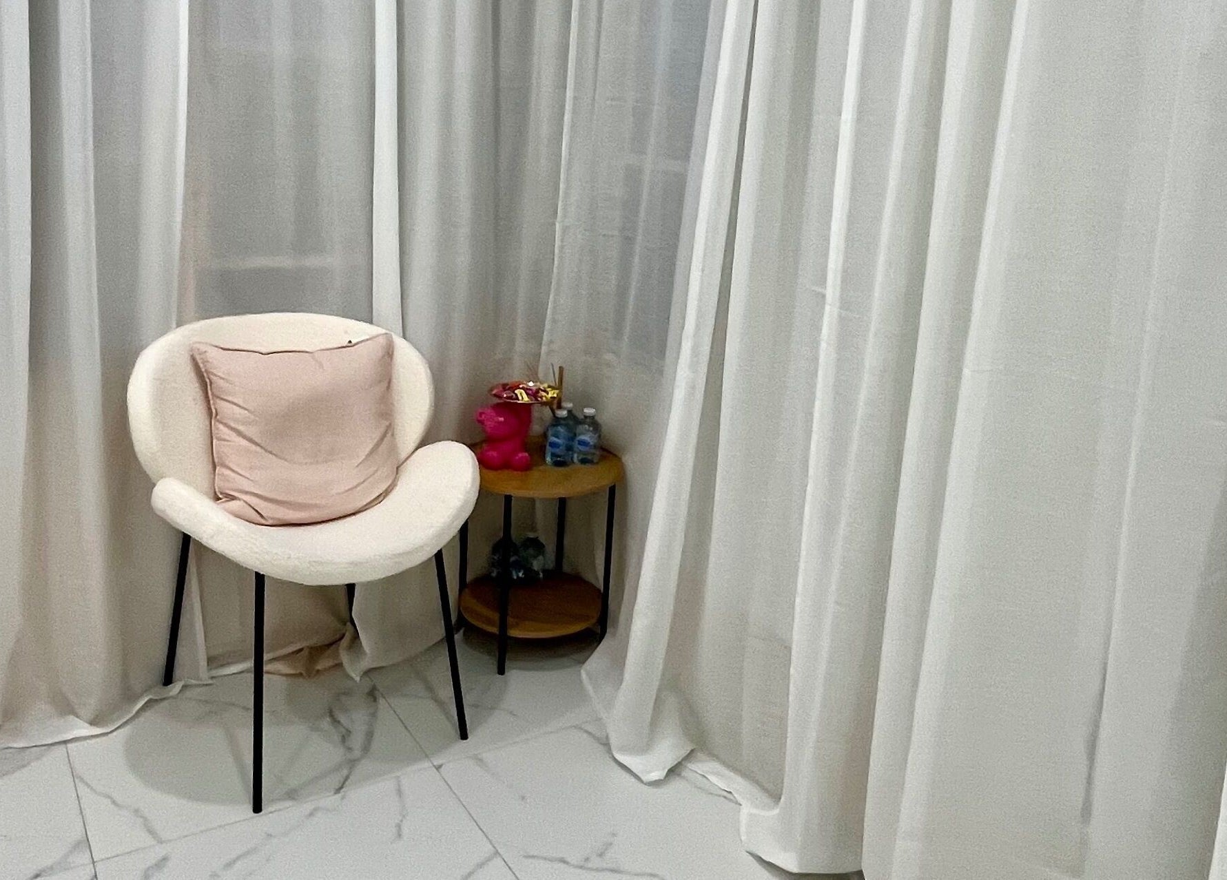 Cozy corner with a plush chair and decor at Nu Lashes, Yagoona, New South Wales, AU