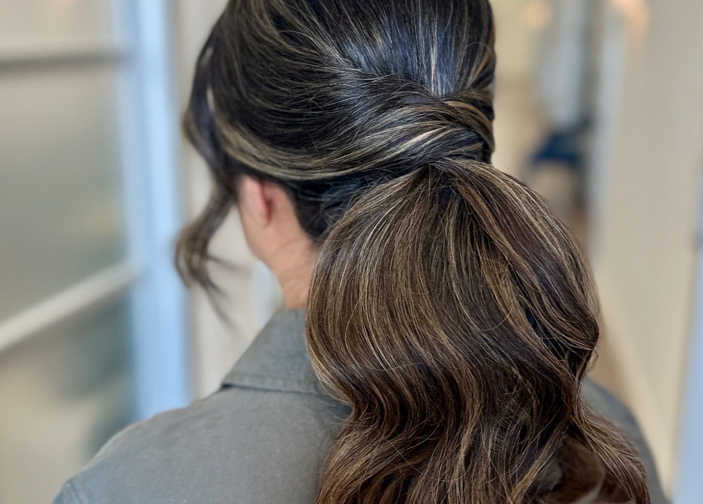 Styled ponytail at Fiu Fiu Studio, Chula Vista, California, US showcasing expert hair techniques.
